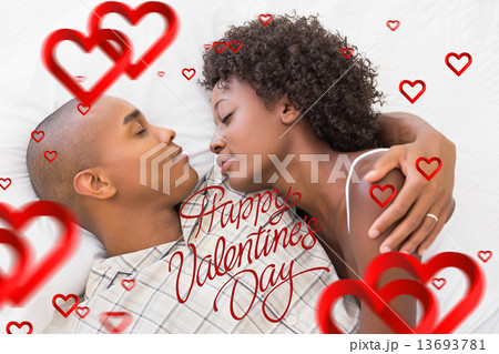 Composite image of cute valentines couple 13693781