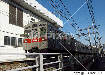 東京メトロ鷺沼車両基地の写真素材