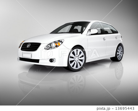 White Luxury Vehicle 13695443