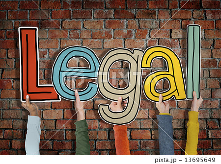 Legal Allowed Rightful Approve Bricks Wall Hands Up Hold Concept Legal Allowed Rightful Approve Bricks Wall Hands Up Hold Concept 13695649