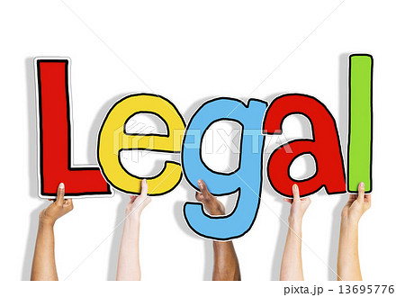 Legal Allowed Rightful Approve Lawful Hands Up Hold Concept 13695776