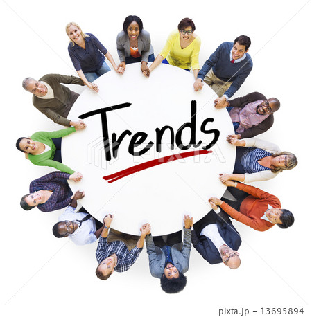Diverse People Holding Hands Trends Concept 13695894