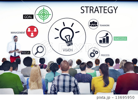 Diverse People in a Seminar About Strategy 13695950