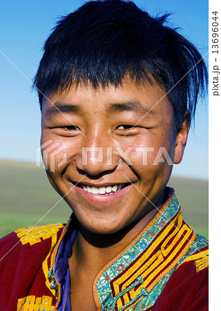 Mongolian Man in Traditional Dress Mongolian Man in Traditional Dress 13696044