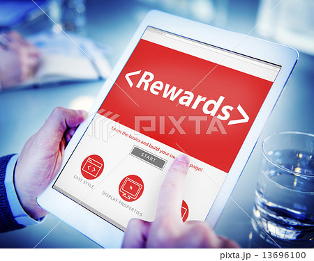 Digital Online Rewards Profit Office Working Concept Digital Online Rewards Profit Office Working Concept 13696100