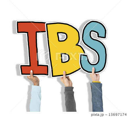 Group of Hands Holding IBS Letter 13697174