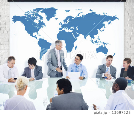 Diverse Business People in a Meeting 13697522
