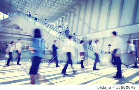 Business People Rush Hour Concept 13698045