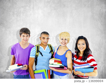 Group of Diverse Multiethnic Cheerful Students 13699004