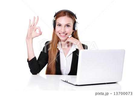 Business Woman customer service worker Business Woman customer service worker 13700073
