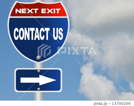 Contacrt us road sign Contacrt us road sign 13700200