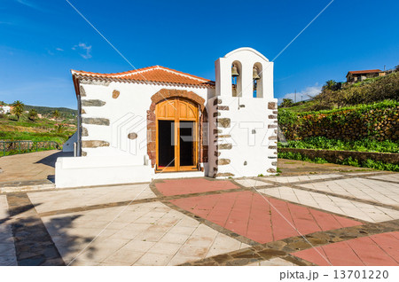 Small white church at Canary village 13701220