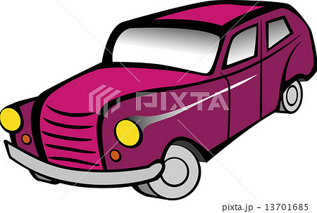 Old pink car 13701685