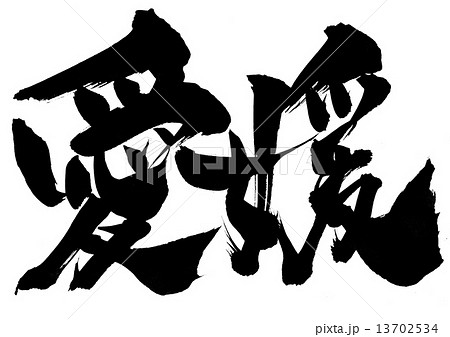 愛媛・・・文字 13702534