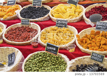 Dried food in a market 13703569