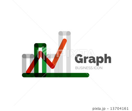 Line minimal design logo graph Line minimal design logo graph 13704161