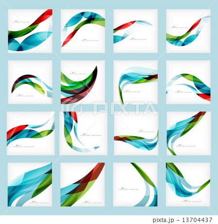 Set of business corporate abstract backgrounds 13704437