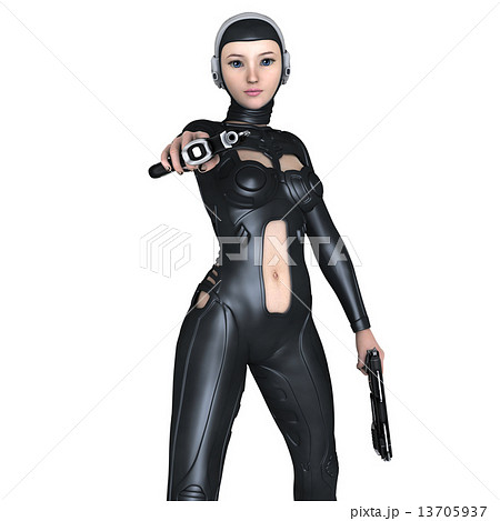 戦う女性 13705937