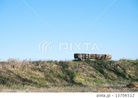 土手遊歩道のベンチ2 土手遊歩道のベンチ2 13706512