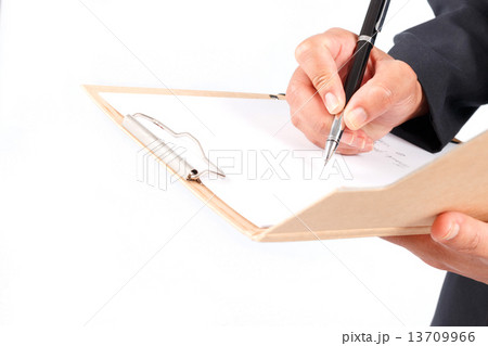 Businessman working with documents sign up contract 13709966