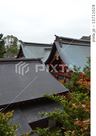 鶴岡八幡宮の「若宮(右奥)」と「若宮控室(左)」（神奈川県鎌倉市雪ノ下） 13711028