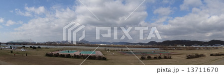 日岡御陵より加古川流域 日岡御陵より加古川流域 13711670