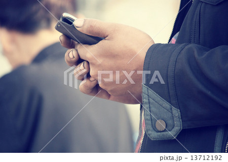 Using smart phone 13712192