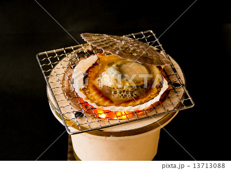 炭焼きホタテ貝 13713088