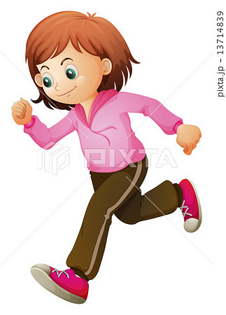 A young child jogging A young child jogging 13714839