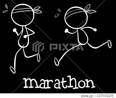 Simple marathon doodle Simple marathon doodle 13715229