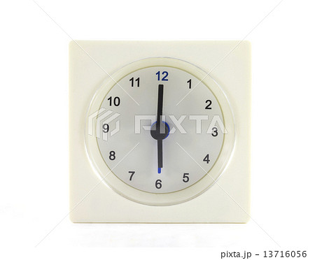 The clock isolated on white background 6 O'Clock The clock isolated on white background 6 O'Clock 13716056