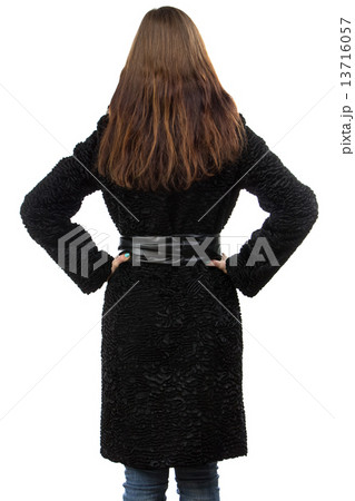 Image of young woman from the back Image of young woman from the back 13716057