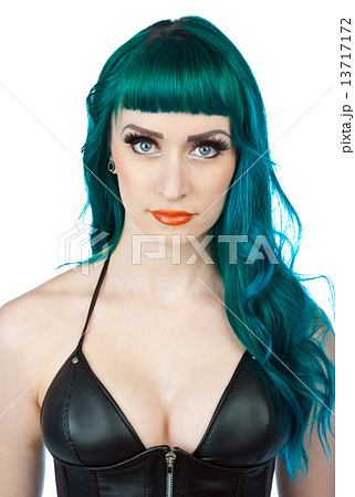 interesting looking woman portrait 13717172