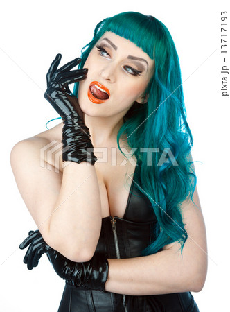 interesting looking woman portrait 13717193