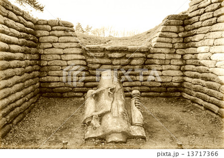 The trenches on battlefield of Vimy world war one France 13717366