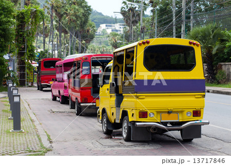 Tuk tuks in Phuket, Thailand Tuk tuks in Phuket, Thailand 13717846