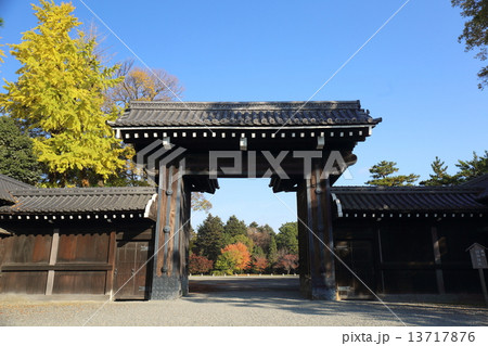 京都　京都御苑　堺町御門 13717876