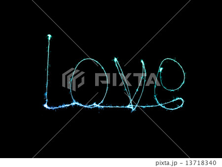 Love sparkler firework light alphabet Love sparkler firework light alphabet 13718340