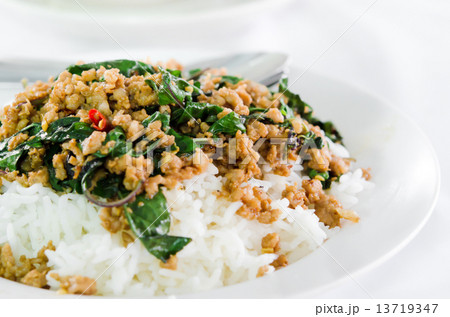 Thai food is name Pad Kapao 13719347
