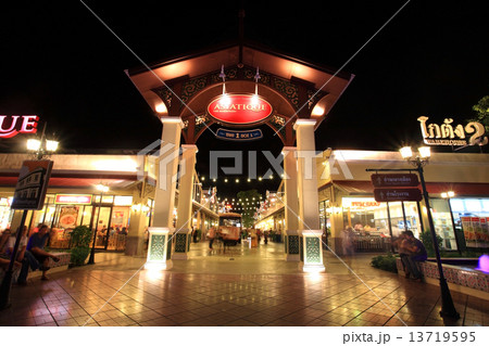 Asiatique The Riverfront entrance in Bangkok 13719595