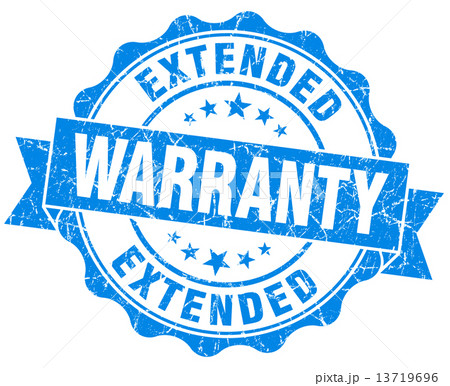 extended warranty blue grunge seal isolated on white extended warranty blue grunge seal isolated on white 13719696