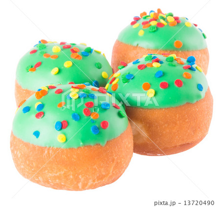 Sweet mini donut on background 13720490