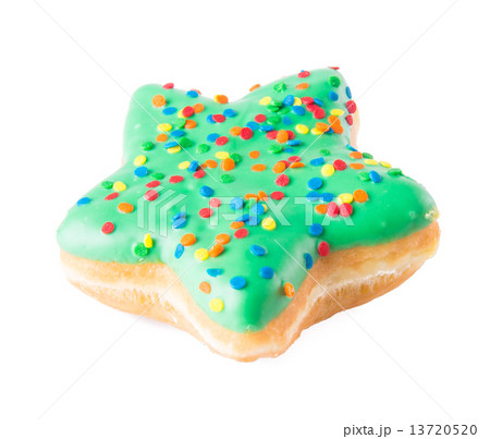 star shape donut on background star shape donut on background 13720520