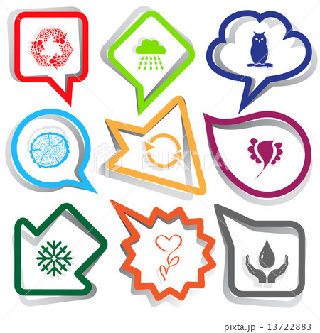 recycle symbol, rain, owl, cut of tree, bird, snowflake, flower, 13722883