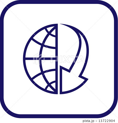Vector globe and array icon 13722904