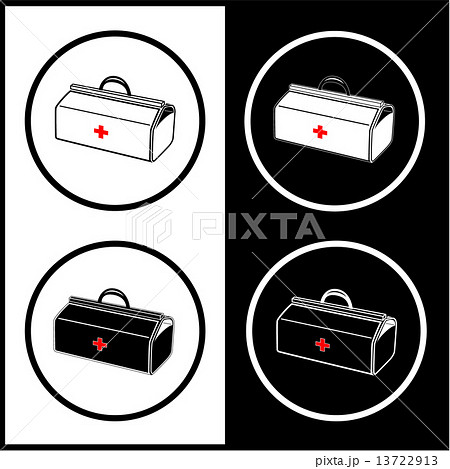 Vector medical suitcase icons Vector medical suitcase icons 13722913