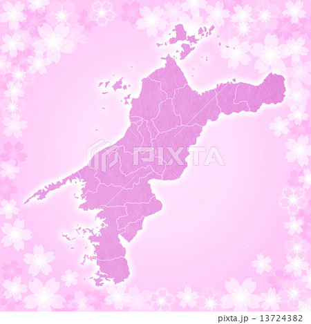愛媛県地図 13724382