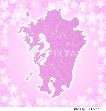 九州地図 13724438