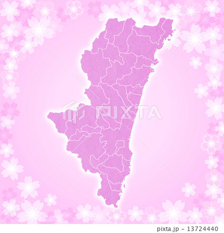 宮崎県地図 13724440