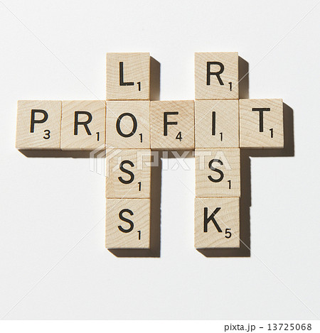 スクラブル文字:Profit, Loss, Risk スクラブル文字:Profit, Loss, Risk 13725068